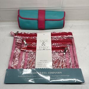 Bath & Body 3 Piece Travel Zip Pouch Bags W/ Jewelry Case Stocking Stuffer Gift
